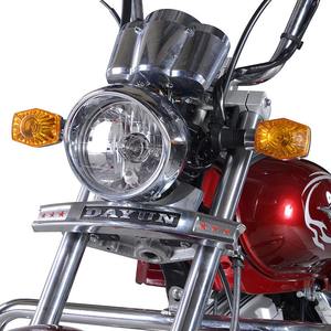 Moto Cruiser DAYUN DY200-7 200cc, style <span class=keywords><strong>Chopper</strong></span> américain classique, moto rétro à essence, détails chromés, dossier, moto de rue pour adultes - Product Image 2