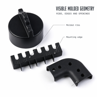 Moule d'injection plastique personnalisé RUNZE pour protections industrielles et équipements de sécurité - Anti-âge, anti-UV, anti-huile, anti-aliments, anti-feu, anti-chaleur
