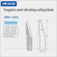 JWEI Serie Wolframkarbid Oszillierende Klinge Hochverschleißfeste Vibrationsmesser für Leder-, Schaum- und Kartonschneiden, J325