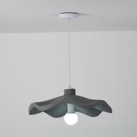 Suspension personnalisée en mousse haute densité, design vague blanche, avec LED multicolores, pour projet sur mesure, pièce maîtresse imposante