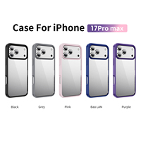 Coque de protection transparente en acrylique pour iPhone 17 Pro Max, 16E, 17 Air, 15, 14 Plus, 12, 11, 13 – Haute Transparence