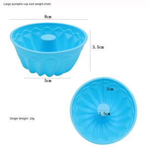 Moules en silicone mini <span class=keywords><strong>citrouille</strong></span> pour chiffon, qualité alimentaire, pour muffins et gâteaux, idéaux pour anniversaires et mariages - Product Image 6