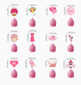 DAMAI Love Mother's Day Customizable Party Decorations for Valentine's Day With Paper Bunting Banner & Cake Toppers <b>Balloons</b> Set - Product Image 5