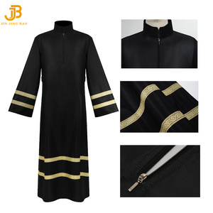 Venta Directa de Fábrica en China, Ropa de Iglesia, Albónico Cristiano Blanco y Negro - Product Image 1