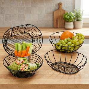 Cesta de Alambre con Recubrimiento de Polvo Metálico - Product Image 2