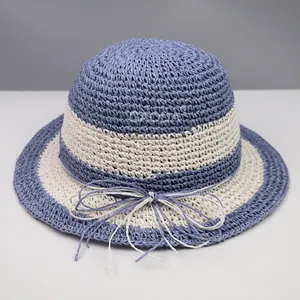 Cute Style Comfortable Yellow Paper Straw Kids Hat