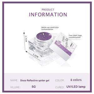 JTING Nueva Colección de Esmaltes de Uñas con 6 Colores, Gel Reflectante Disco, Gel para Arte de Uñas con Doble Efecto, Marca Privada - Product Image 5