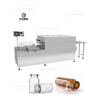 Équipement de nettoyage de fiole rotative automatique GMP 30-500ml Hank Dragon Type bouteille en verre Machine à laver à ultrasons