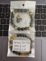 8MM Tiger Eyes Turquoise Lapis Lazuli Amazonium Spectrolite Agate Pierre Naturelle Bracelet Perlé pour Femmes Hommes