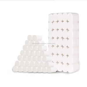 Blanco virgen suave baño tejido de baño de impresión de papel OEM 1 2 capas de papel higiénico - Product Image 2