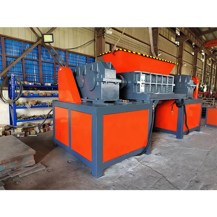 Factory Direct Sales Scrap Aluminum Engine Block Shredder Wire Shredder E-Waste Twin-Shaft Shredder