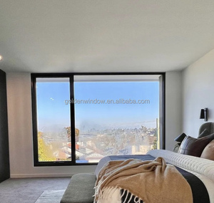 Toldo de <span class=keywords><strong>manivela</strong></span> de aleación de aluminio con rotura térmica australiana moderna 2025, suministro de fábrica de ventanas, Certified-AS2047 antirrobo - Product Image 4