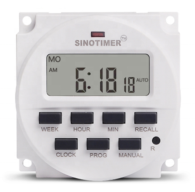 TM618N 110V 220V AC 7 Days Programmable Timer Switch With Listed Relay Inside and Countdown Time Function