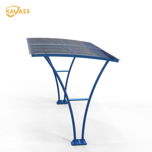 KAVASS <span class=keywords><strong>Abri</strong></span> vélo en acier galvanisé avec toit en PC revêtu de poudre pour <span class=keywords><strong>4</strong></span> <span class=keywords><strong>vélos</strong></span> Aires de stationnement extérieures pour <span class=keywords><strong>vélos</strong></span> - Product Image 1