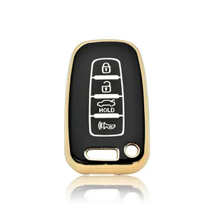现代索纳塔8号12/ix35/伊兰特系列汽车钥匙配件出厂价格正品软tpu汽车钥匙箱盖外壳