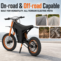 AURORIDE Sepeda Motor Listrik Off Road M1 Baterai 48V 20.8Ah Motor 1.2kW Rem Cakram Hidrolik Sepeda Motor Listrik Dewasa