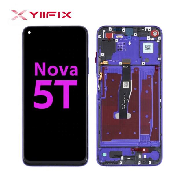 Mobile Phone Lcd Glass for huawei Panel Combo with Frame Accessory NOVA 5T Pantalla
