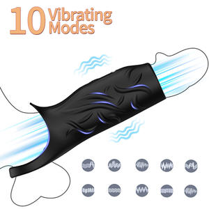 Best-seller - <span class=keywords><strong>Anneau</strong></span> <span class=keywords><strong>vibrant</strong></span> en silicone rechargeable pour hommes, jouet d'entraînement du pénis à double vibration étanche pour couples - Product Image 3
