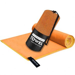 Microfiber Quick-Dry PVA Solid Color Sports Towel with Custom Logo for Fitness Gym Outdoor Use Gift - Product Image 1