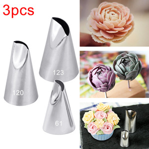 Piping Tip 120 Stainless Steel Rose Shape For Cake Decorating Butter Piping Reusable - Product Image 5