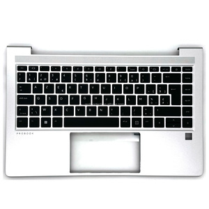 Hot Sale for HP ProBook 440 450 G8 in Belgium European Laptop Palmrest Silver Top Cover <b>Keyboard</b> Upper Case M23770-041" - Product Image 1