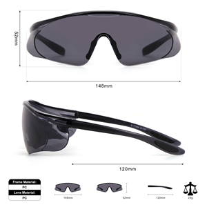 نظارات واقية من مواد الكمبيوتر من المصنع ، نظارات السلامة الصناعية لحماية العين ، نظارات السلامة <span class=keywords><strong>Z87</strong></span> غير قابلة للكسر - Product Image 6