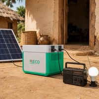 Station d'alimentation portable Meco 1000Wh, générateur solaire 300W, charge solaire MPPT pour l'alimentation des foyers ruraux