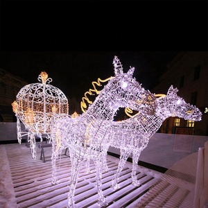 Guirlande lumineuse de Noël <span class=keywords><strong>pour</strong></span> extérieur, motif renne 3D <span class=keywords><strong>en</strong></span> acrylique, LED - Product Image 6