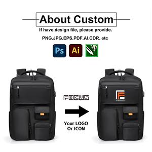 Wholesale Oxford Waterproof Durable Leisure Travel <strong>Backpack</strong> USB Charging Polyester Large Capacity Zipper Multiple Compartments - Product Image 6