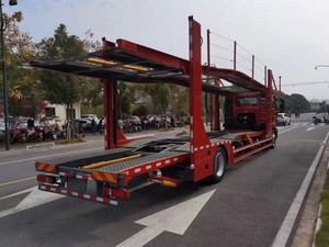 Transporteur de <span class=keywords><strong>voiture</strong></span> squelette plat avec couvercle anti-poussière et camion Semi-remorque de Transport à vendre - Product Image 3