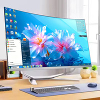 Computadora de Escritorio Todo en Uno Directo de Fábrica, Win10/11, Core I3/I5/I7, Pantalla Curva de 24/27 Pulgadas con Retroiluminación, PC Gamer de 32 Pulgadas