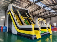 Toboggan gonflable commercial double piste extrême pour événements extérieurs et location