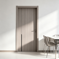Porte extérieure en bois composite à double ouverture, résistante au vent, en bois massif, résistante à la fumée, résistante à l'humidité, écologique, pour chambre à coucher
