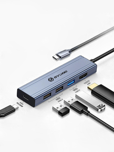 Adaptador USB C Hub SYONG 5 en 1 Multipuerto con HDMI 4K, Entrega de Energía de 100W, 3 Puertos de Datos USB-A, para MacBook Pro/Air, iPad Pro, <span class=keywords><strong>iMac</strong></span> - Product Image 1