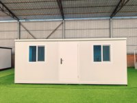 Maison conteneur écologique extensible, cabine mobile isolée thermiquement, 20 pieds, 40 pieds, bureau commercial, bureau pour startups