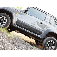 Moulure latérale noire accessoires extérieurs panneau de Protection de porte bande de seuil de porte latérale pour Suzuki Jimny JB64 JB74 2018 2022