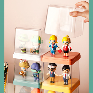 <span class=keywords><strong>Mini</strong></span> Acrylic bong bóng Mart đồ chơi lưu trữ <span class=keywords><strong>bin</strong></span> trường hợp nhựa hình đồ chơi hiển thị hộp lưu trữ - Product Image 2