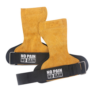 Guantes de cuero de vaca de alta calidad para gimnasio, entrenamiento, protección de Palma, levantamiento de pesas - Product Image 3