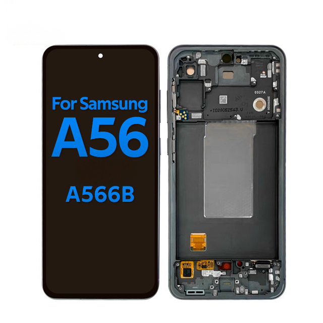 For Samsung A56 Frame with OLED 6.7" Display Screen Replacement Mobile Phone Accessory High Brightness 400cd+