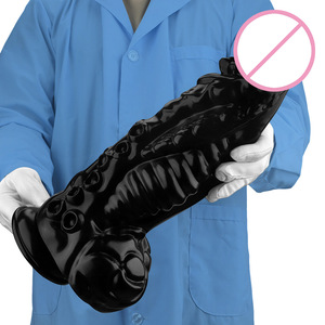 Europese Amerikaanse speciaal gevormde grote dikke realistische fallus dildo - 100% waterdicht, milieuvriendelijk, zacht & draagbaar seksspeeltje voor volwassenen - Product Image 1