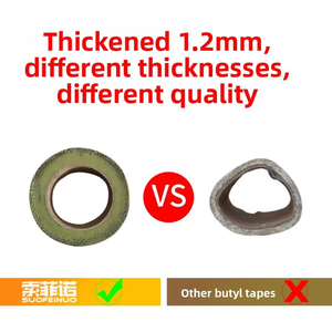 Cinta Impermeable de Butilo Resistente a la Intemperie <span class=keywords><strong>RUV</strong></span>, Adhesivo Fuerte, Parche para Goteras en Techos y Membrana Engrosada, 5m de Longitud - Product Image 5