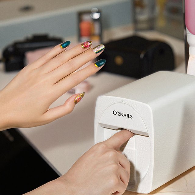 Desktop Nail Printer Device Any Design on Your Nail Popular Abroad Art Nail Printer O2 Machine