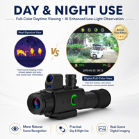 Visor Nocturno Digital Sensvision con IA, a Todo Color, 1200m, 1080P, 60fps, Zoom 4-32X, IP66 Impermeable, Aleación de Aluminio, para Exteriores