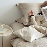 Nouvelle mode ensemble de literie de luxe 100% coton broderie exquise drap de lit et housse de couette pour hôtels 5 étoiles