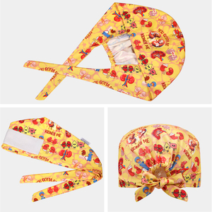 Cappello da <span class=keywords><strong>Lavoro</strong></span> con Motivo a Cuori Primaverili per Dottori e <span class=keywords><strong>Infermieri</strong></span>, Berretto Medico Unisex Regolabile per Dentisti e Cliniche Veterinarie - Product Image 6