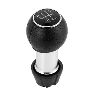 Car Gear <b>Shift</b> <b>Knob</b> 12mm Black Leather 5 Speed For Audi A3 S3 Volkswagen Golf Passat - Product Image 3
