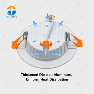 Lámpara de Techo Empotrada LED Multivatios 6W-24W, CCT Ajustable Opcional 3000K/4000K/6000K, Directo de Fábrica - Product Image 4