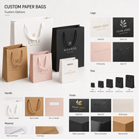 Lüks Perakende Paketleme İçin İp Saplı Premium Sanat Kağıdı Karton Alışveriş Çantası