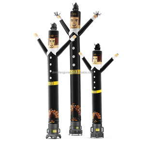 20ft Car Dealership Dealer Green air Dancer Blow up Dancing Guy Inflatable Dancing Santa Tube Man Sky Dancer <strong>Balloon</strong> - Product Image 3