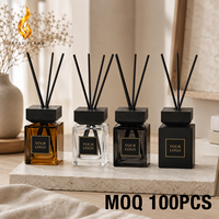 Diffuseur de parfum d'ambiance de luxe LF personnalisé avec logo, à bâtonnets, longue durée, parfum léger, huile essentielle, pour chambre et maison